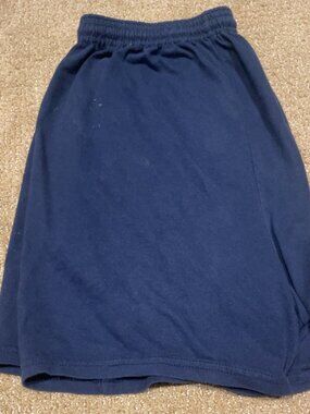 Jerzees Men's XL Navy Athletic Shorts Elastic Waist Casual Gym